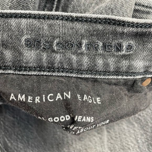 American Eagle Jeans Womens 6 90s Boyfriend Jean Distressed Grunge Skate Lived - Picture 3 of 6